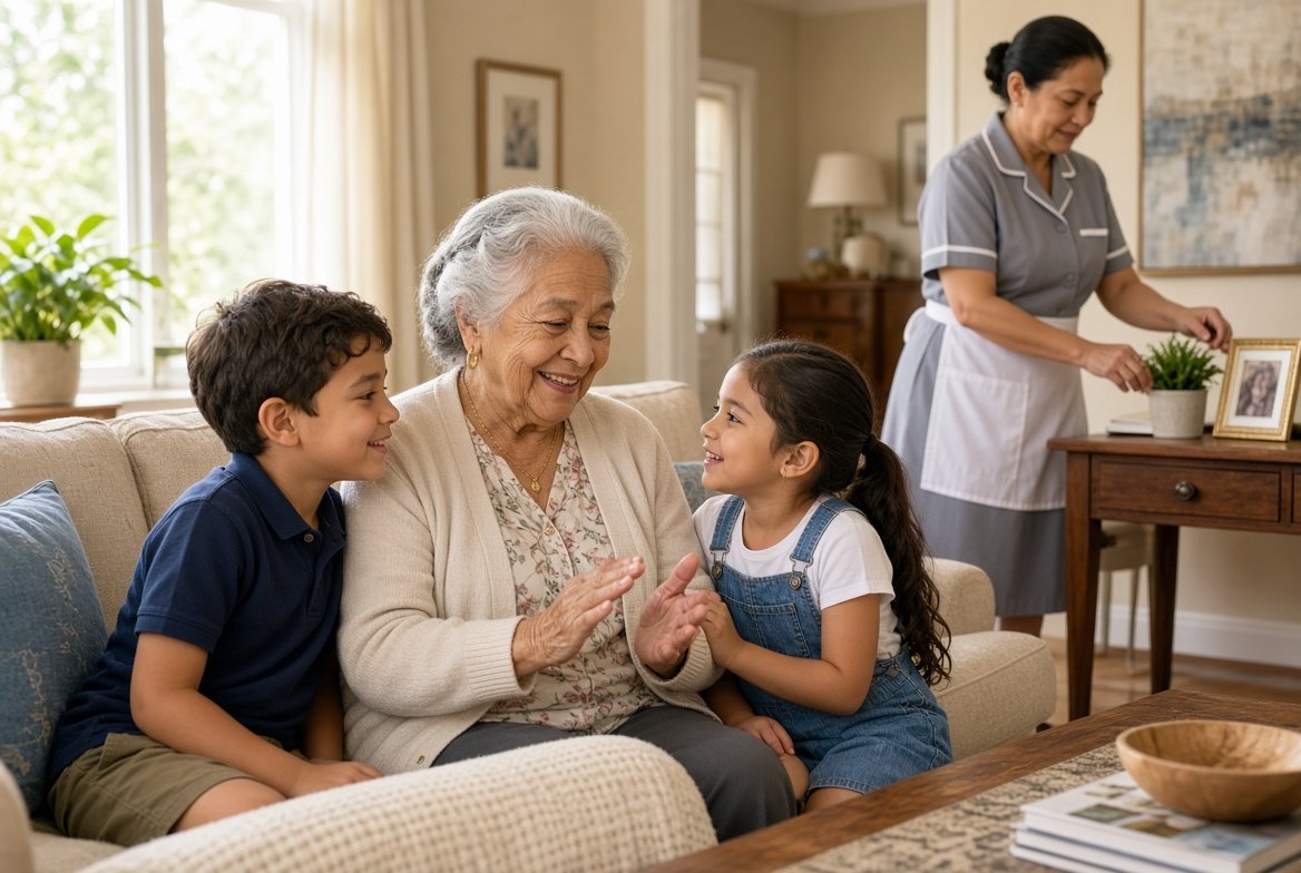 Older homeowner at home