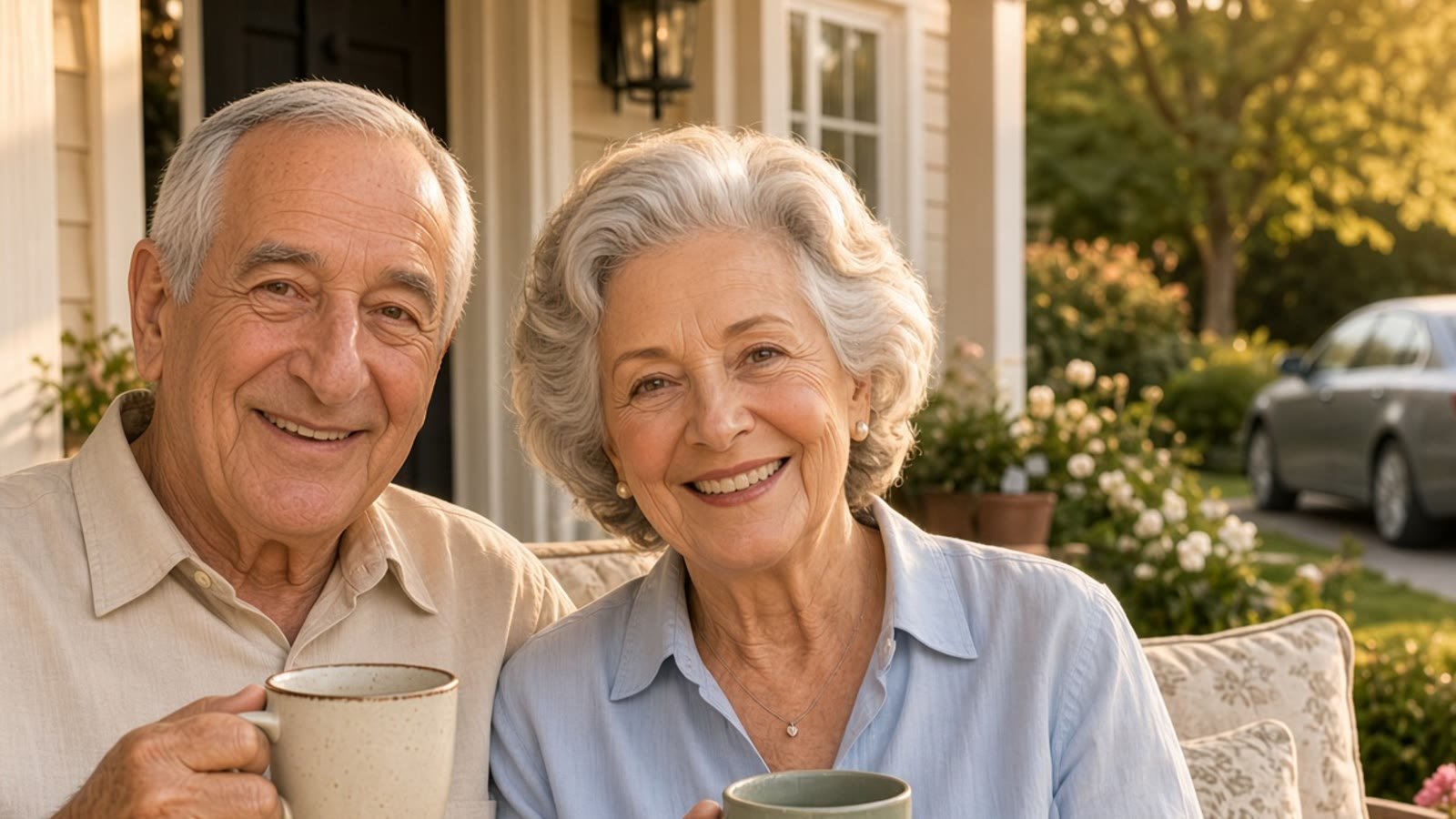 Grandparent enjoying time at home with grandchildren